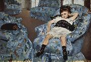 Mary Cassatt Kleines Madchen im blauen Fauteuil oil painting reproduction